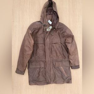 Vintage NWT Midwest Traders Leather Coat/Jacket SzXL